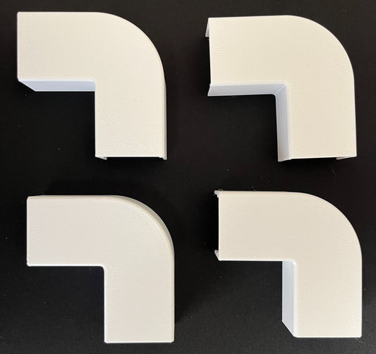 Flat 90 Permtrack Corner Fitting (4 Pack)