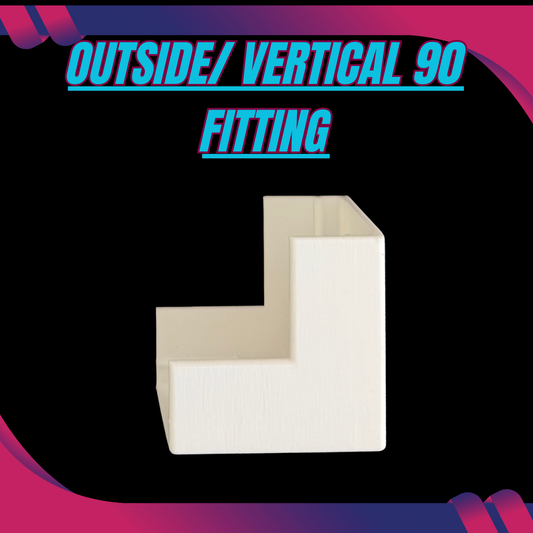 PermTrack Fittings Outside/ Vertical Corner 90 (4 Pack)